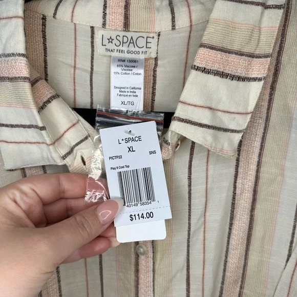 L*space Play it Cool Top sz. XL ( runs more like L ) - Picture 4 of 5